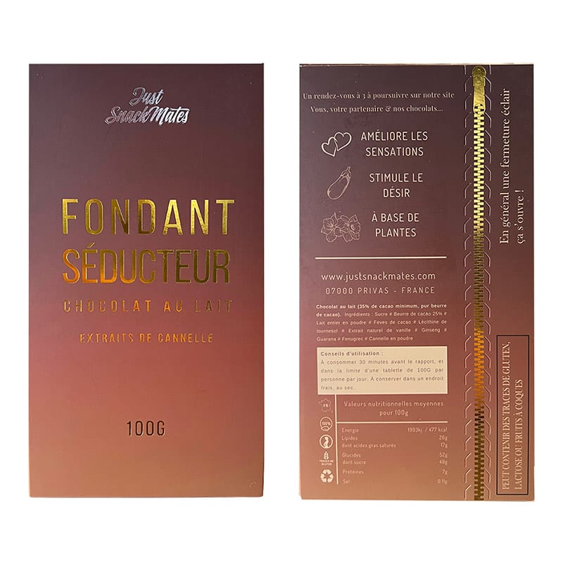 Just Snackmates Fondant Séducteur | Milchschokolade mit Zimtextrakten