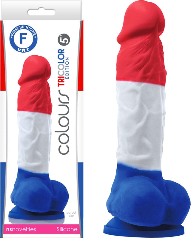 NS Novelties Colours | Kleiner realistischer Dildo | Trikolore