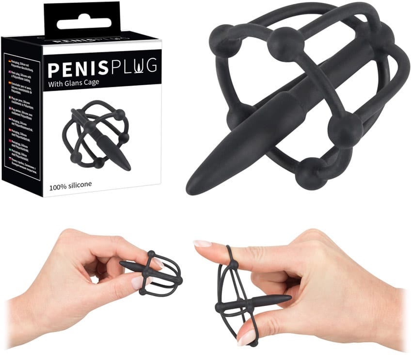 You2Toys | Plug urétral en silicone souple avec cage à gland