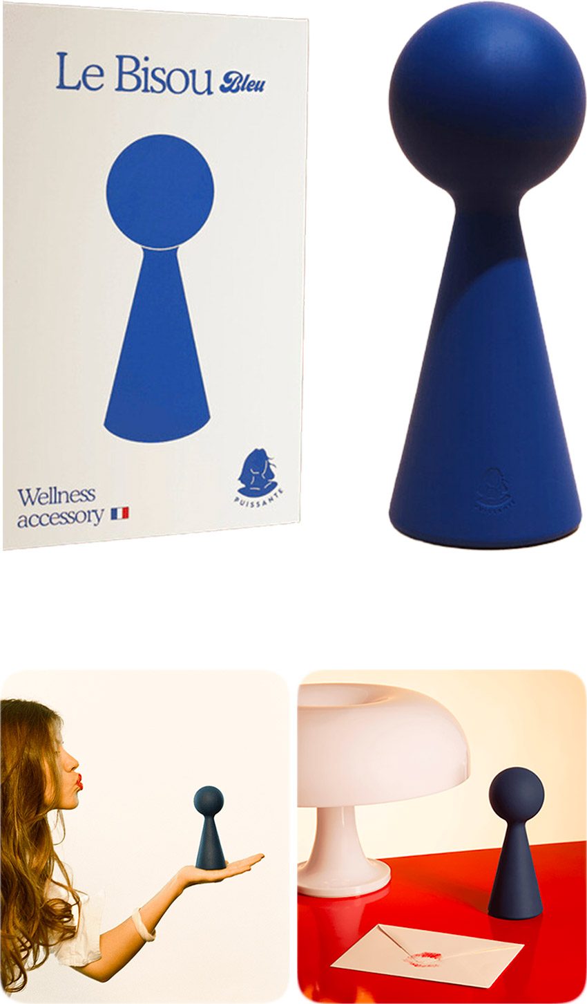 Puissante Le Bisou | Vibrator wand | Dunkelblau