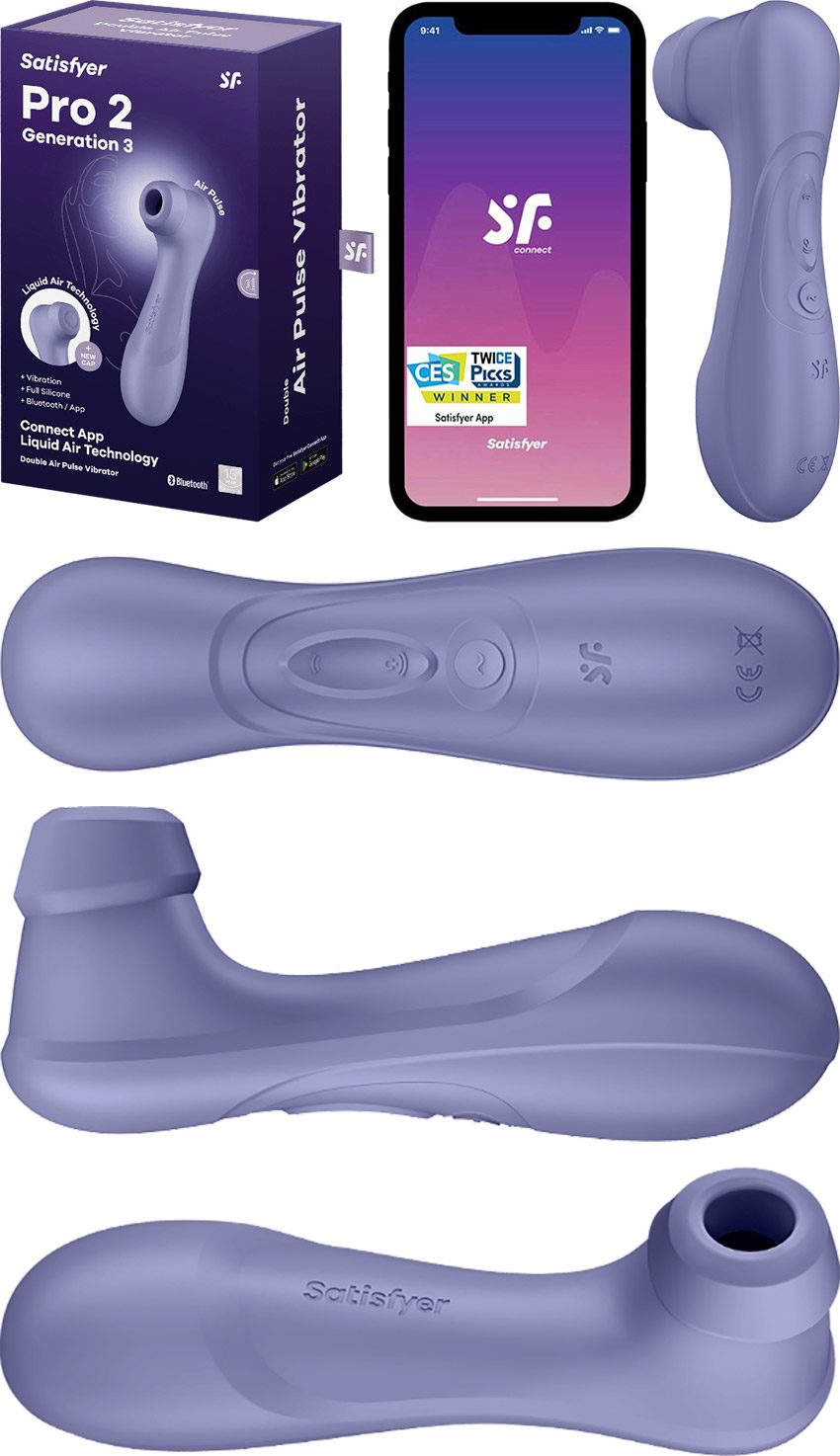 Satisfyer Pro 2 Generation 3 | Stimulateur clitoridien connecté