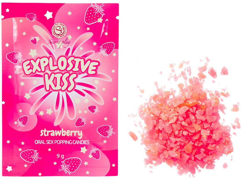 Secret Play Explosive Kiss | Sex Süssigkeiten Erdbeere