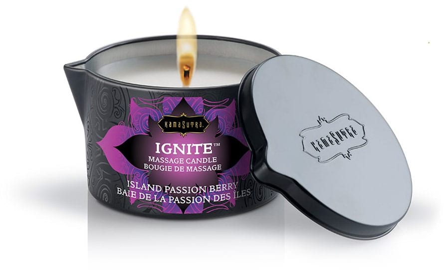 Kamasutra Ignite | Bougie de massage | Fruit de la Passion des Îles
