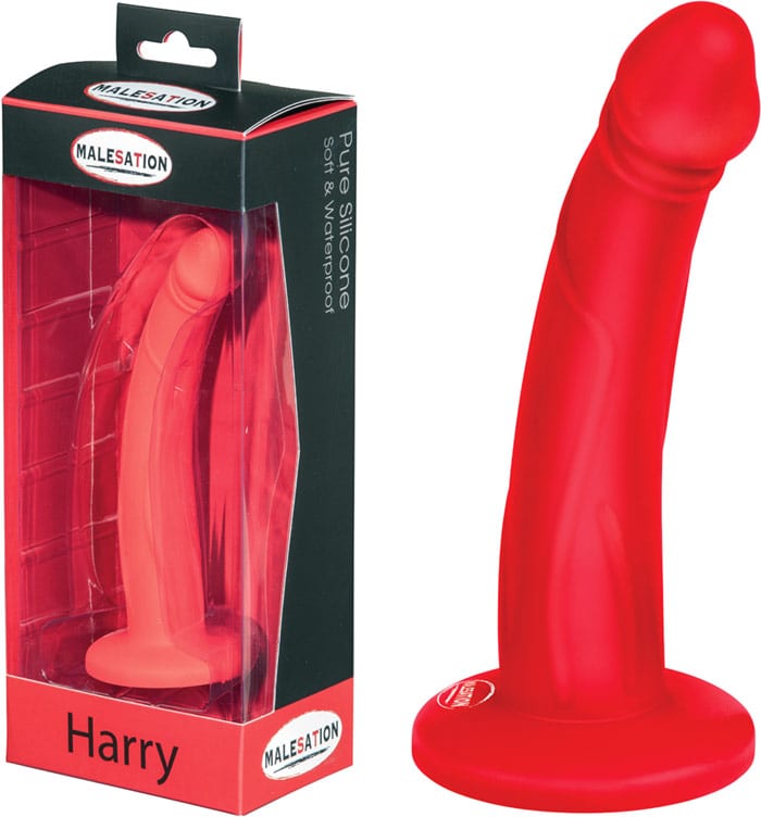 Malesation Harry | Dildo aus weichem Silikon | Rot
