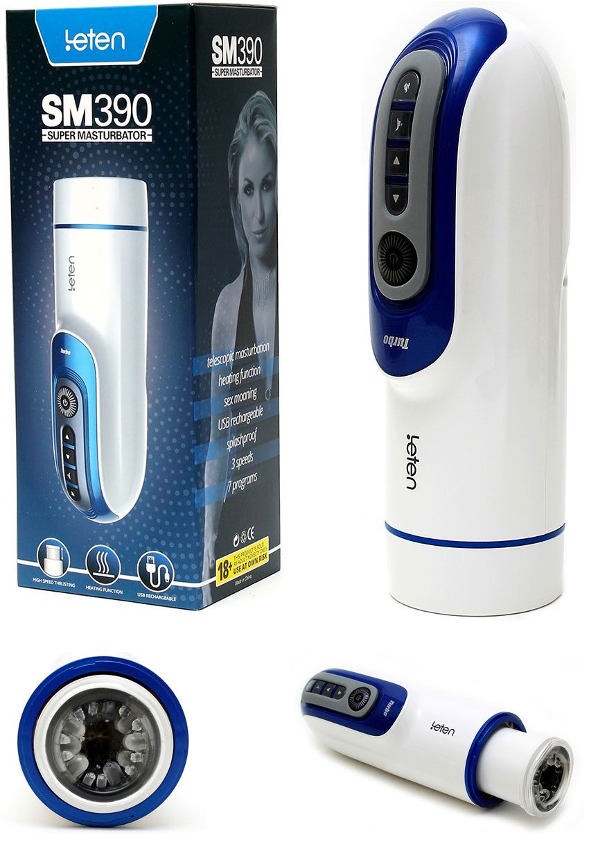 Leten SM390 | Masturbateur automatique avec fonction chauffante