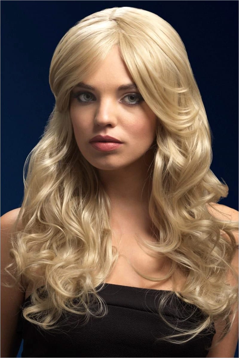 Fever Wigs Nicole | Perruque avec longs cheveux frisés | Blonde