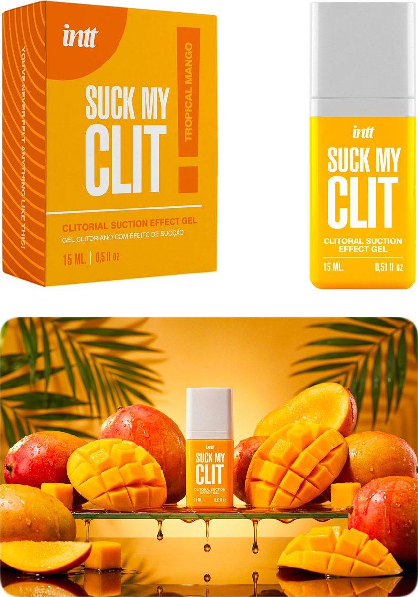 Intt Suck My Clit! Tropical Mango | Huile de stimulation pour clitoris