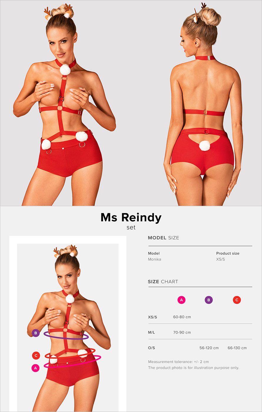 Obsessive Ms Reindy |&nbsp;Sexy Rentierkostüm für Frauen | 3-teilig