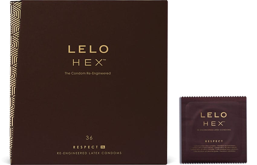 LELO HEX Respect XL | Préservatif de grande taille | Ultra fin