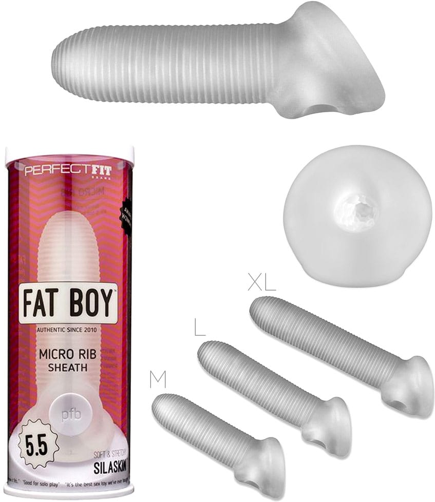 Fat Boy Micro Rib | Gaine à pénis | Texture nervurée | Medium
