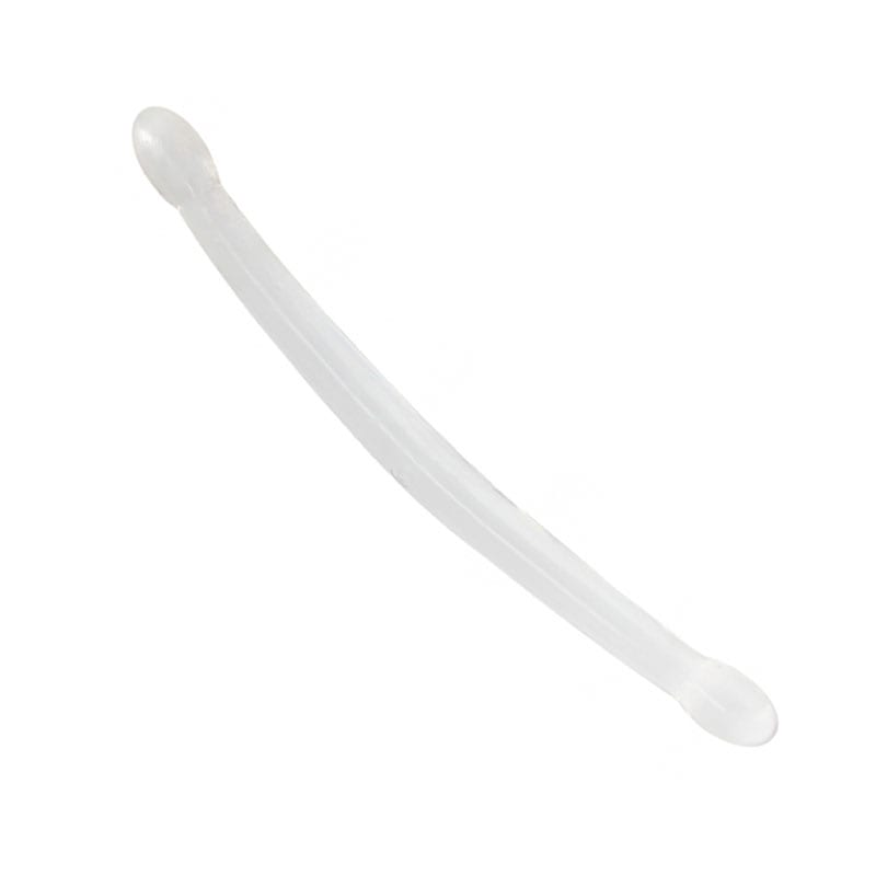 Realrock Crystal Clear | Flexibler Doppeldildo | Transparent