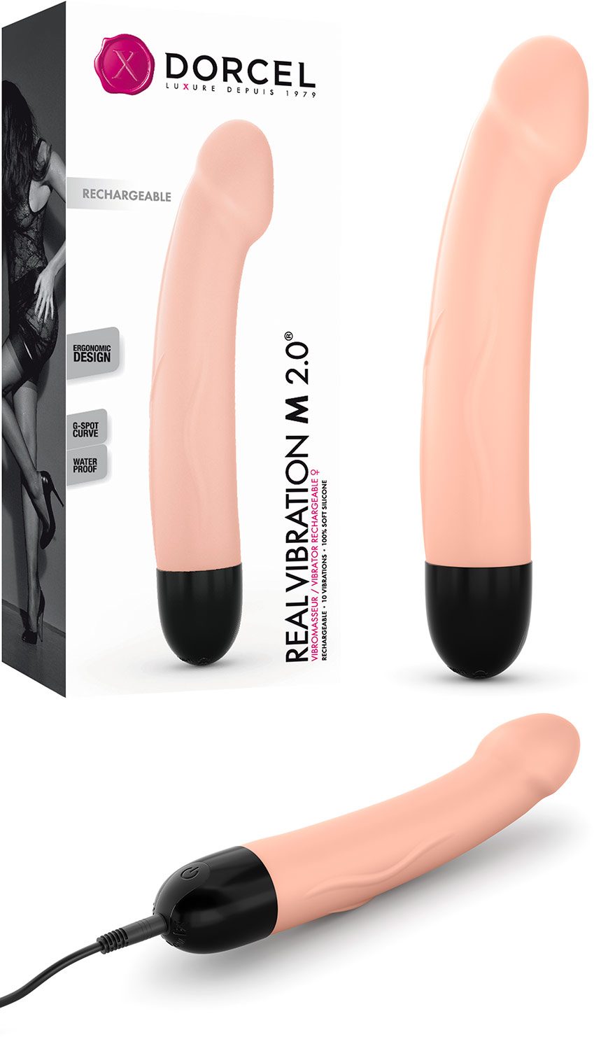 Dorcel Real Vibration M 2.0 | Realistischer Vibrator | Beige