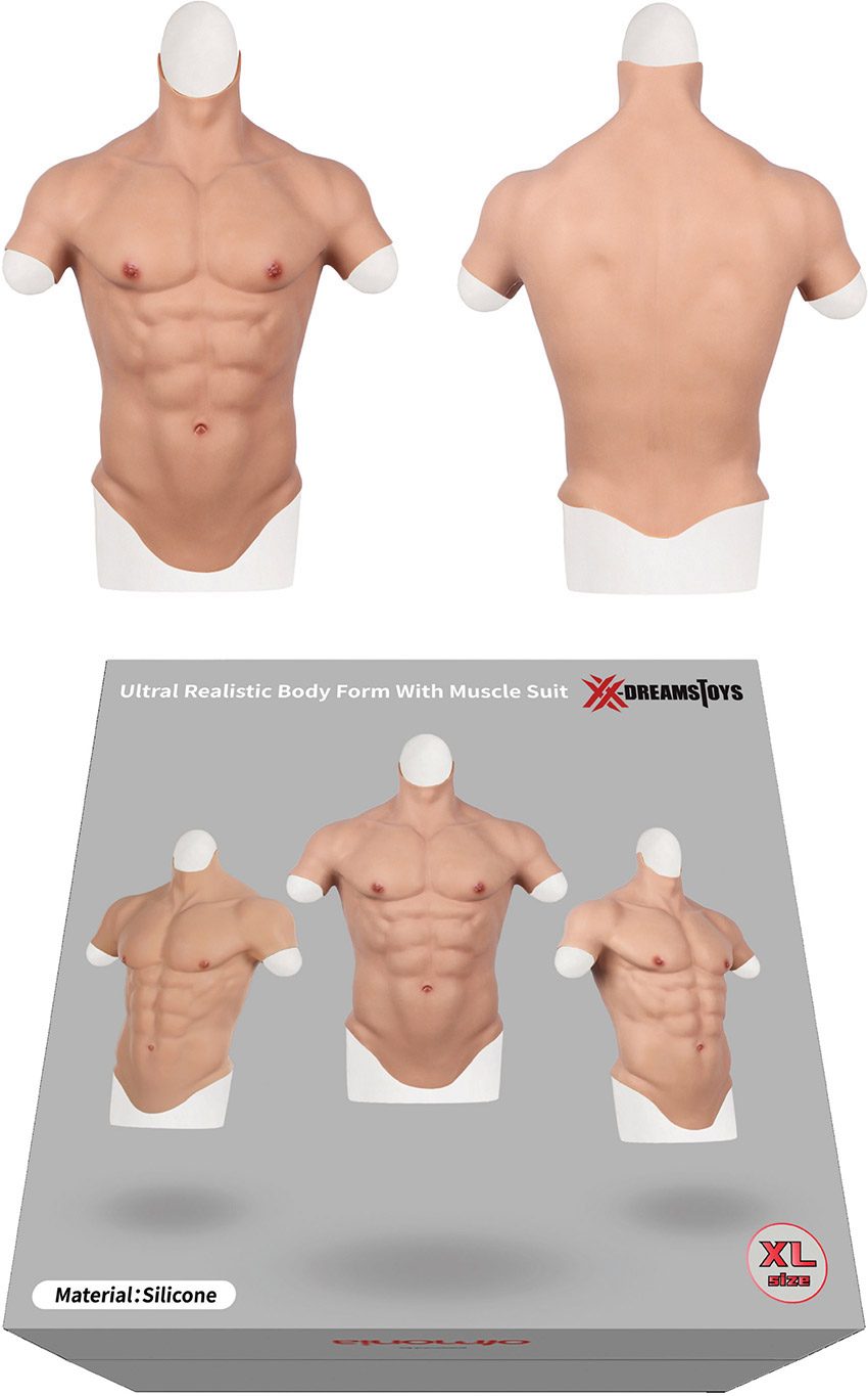XXDreamsToys | Torse d'homme musclé ultra réaliste en silicone