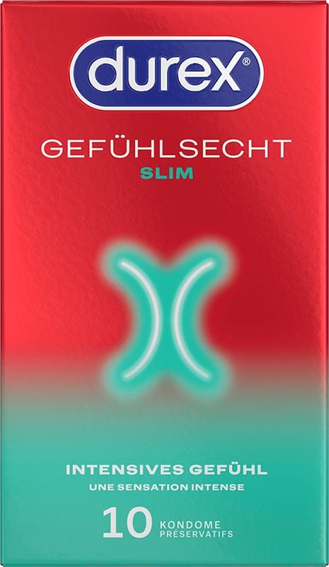 Durex Gefühlsecht Slim Fit | Préservatifs ultra fins à forme ajustée