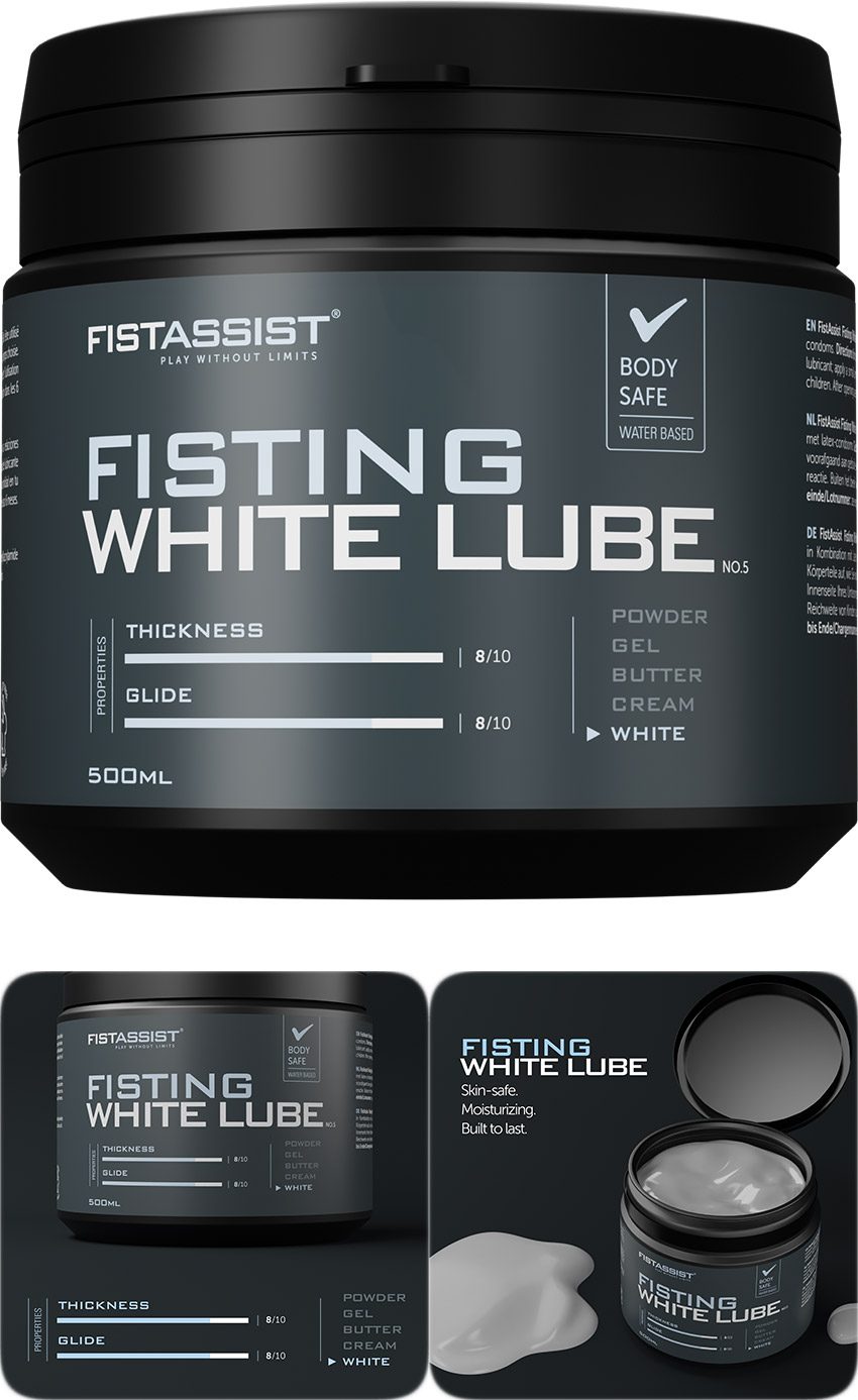 Fist Assist Fisting White Lube | Fisting-Gel auf Wasserbasis | 500 ml
