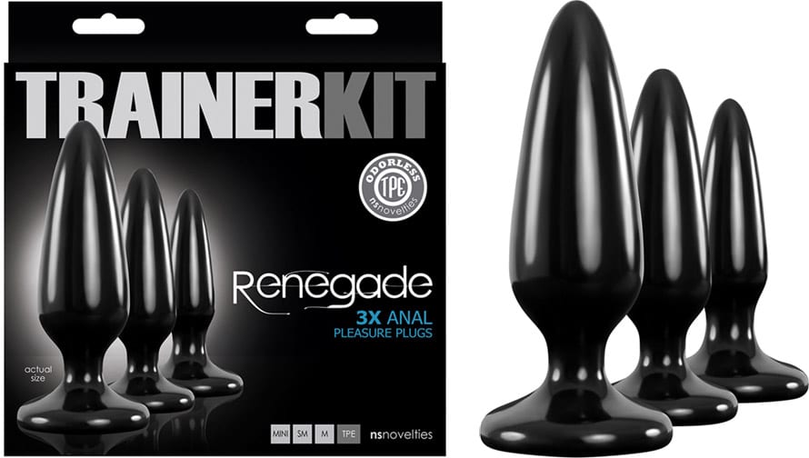Renegade TrainerKit | Kit d'entrainement anal | 3 plugs anaux