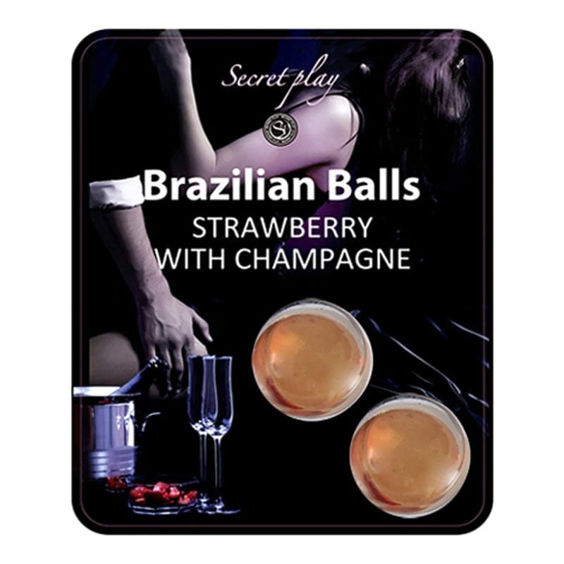 Brazilian Balls | Boules lubrifiantes | Parfum fraise et champagne