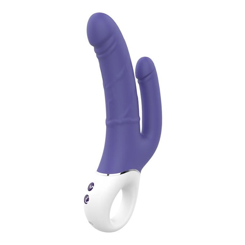 DreamToys Double Pleasure: Vibromasseur double pénétration - KissKiss
