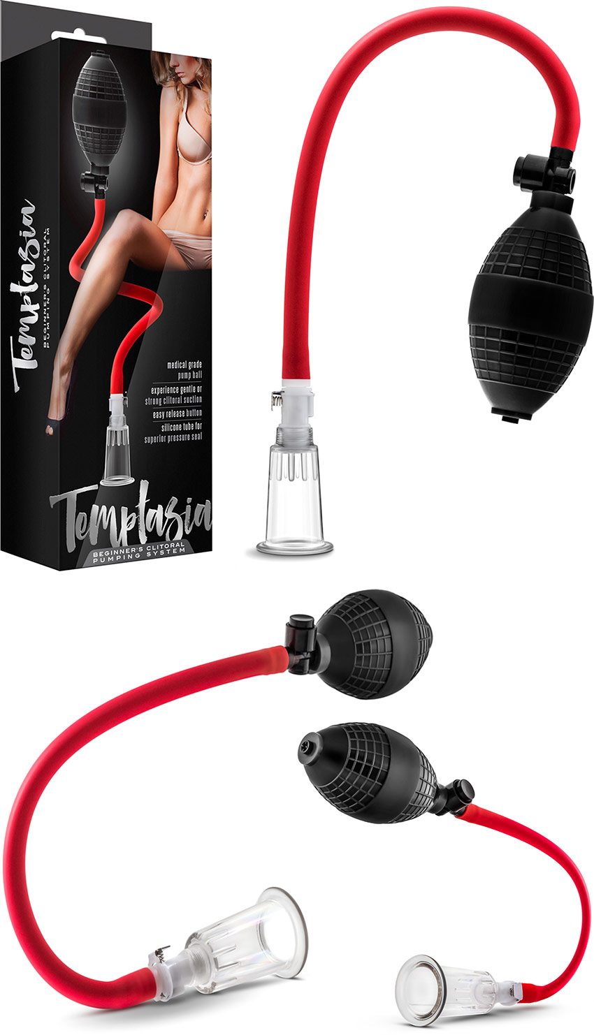 Blush Novelties Temptasia | Klitorispumpe mit abnehmbarem Zylinder