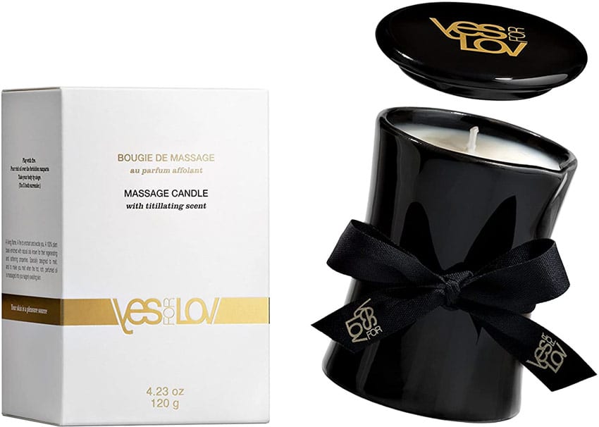 YESforLOV | Bougie de massage au parfum affolant et aphrodisiaque