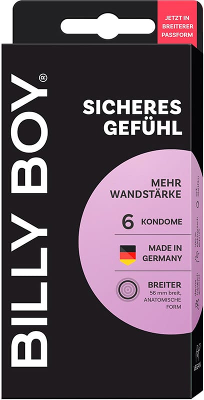 Billy Boy Sicheres Gefühl | Kondom mit einer Dicke von 0.1 mm | 6 Stk