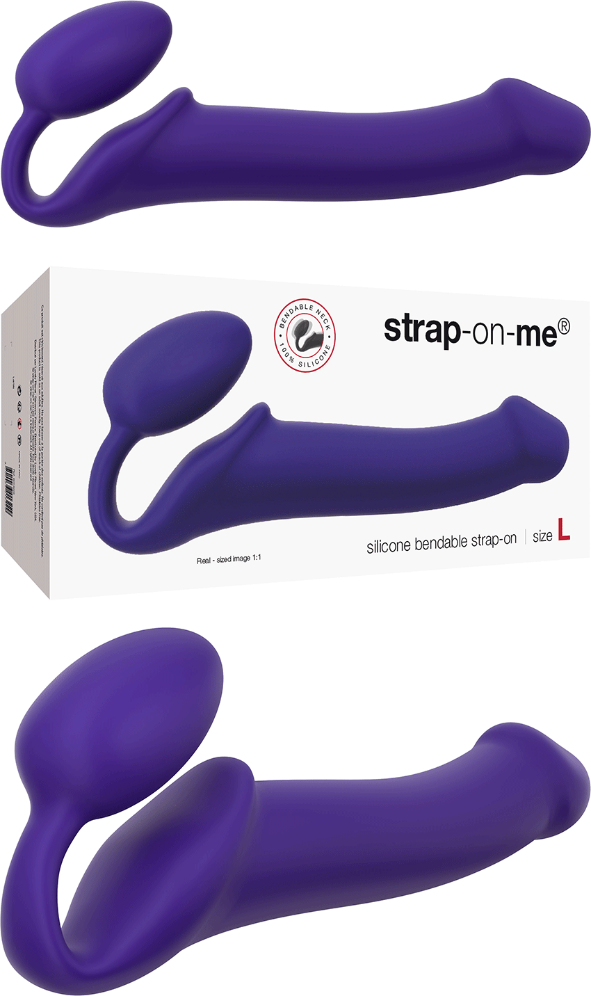 Strap-on-me Bendable doppeltes Sexspielzeug - Violett (L)