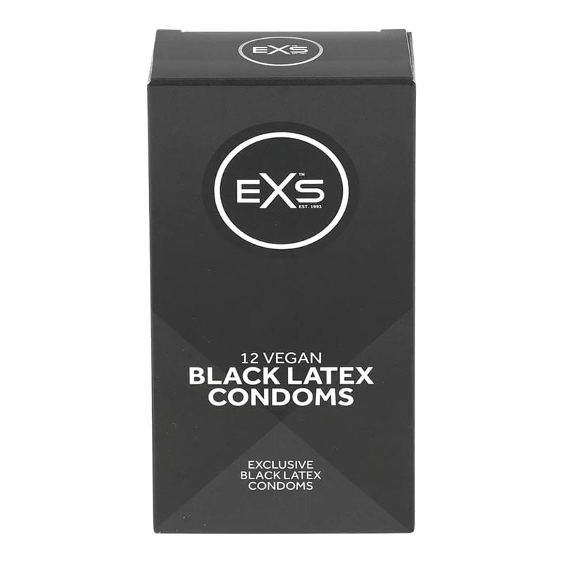 EXS Black Latex | Préservatifs noirs | 12x
