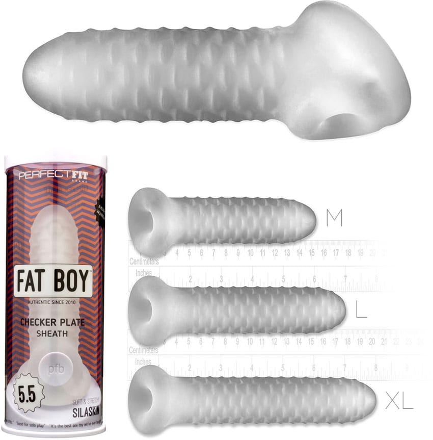 Fat Boy Checker Plate | Penishülle | Schachbretttextur | Medium