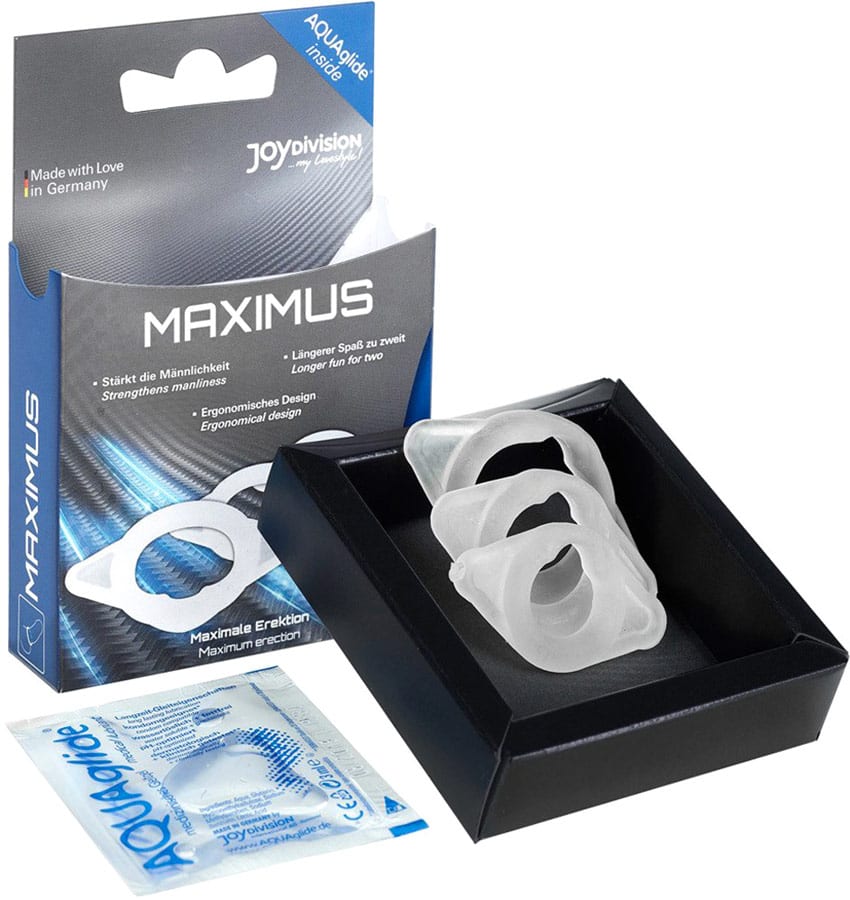 JoyDivision MAXIMUS | Set d'anneaux péniens | Tailles XS, S et M