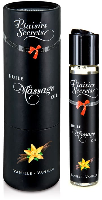 Plaisirs Secrets | Huile de massage comestible | Vanille