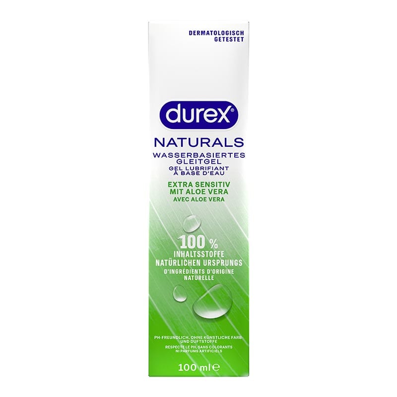 Durex Naturel (Naturals) - Gel lubrifiant intime 100% vegan - 100 ml