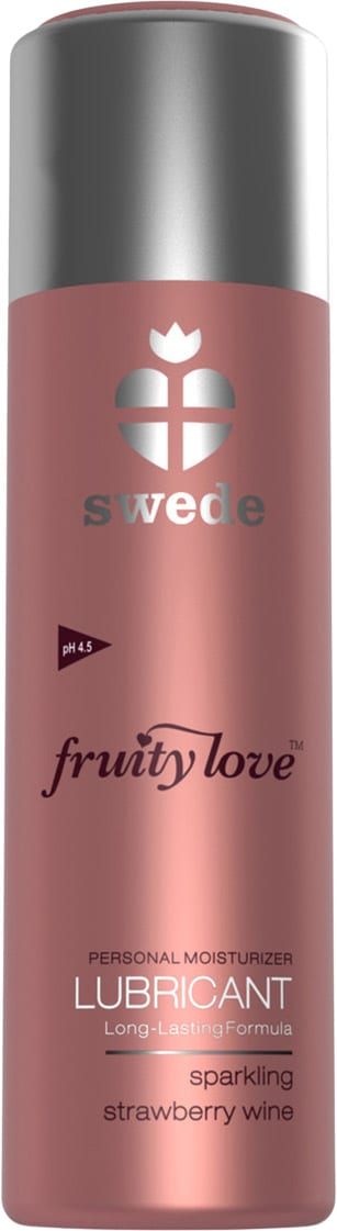 Swede Fruity Love | Lubrifiant à base d'eau | Vin pétillant à la fraise