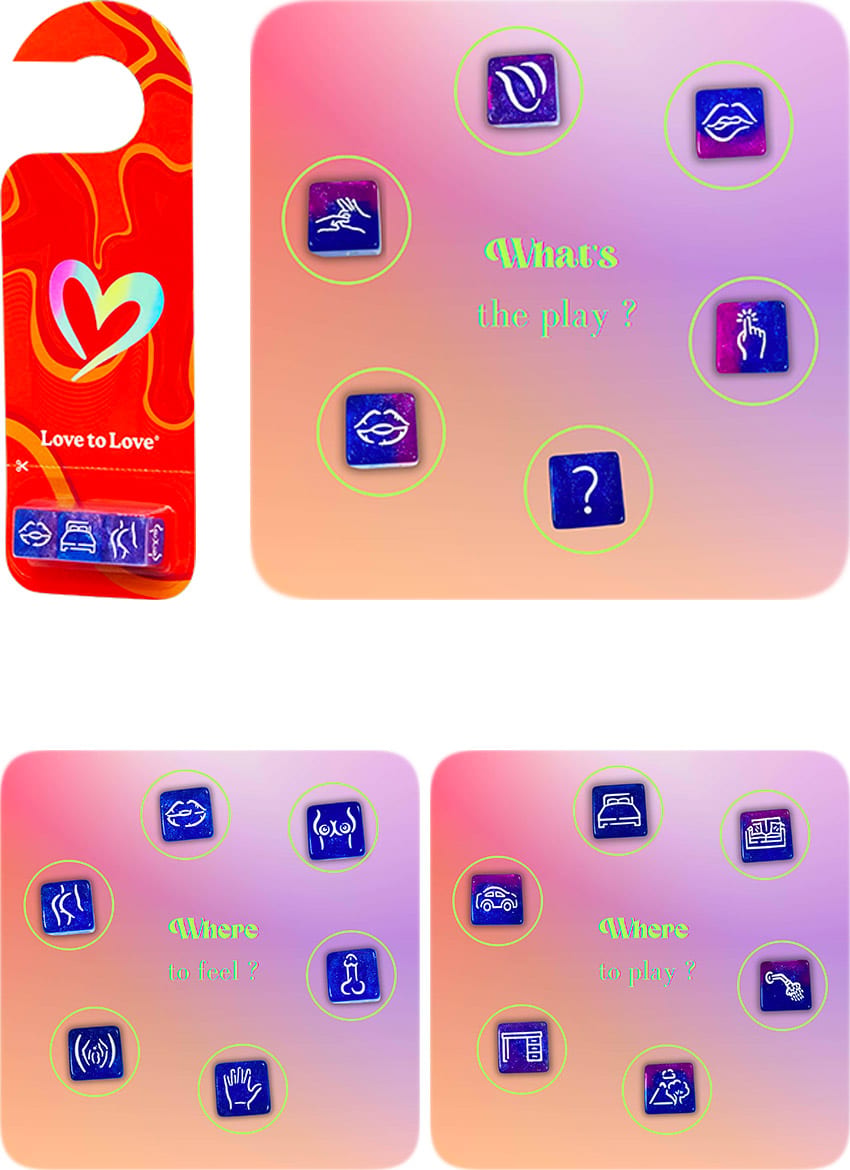 Love to Love Let's Dice | Dés érotiques : action/corps/lieux