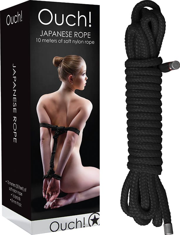Corde de bondage japonais - 10 mètres - Noir