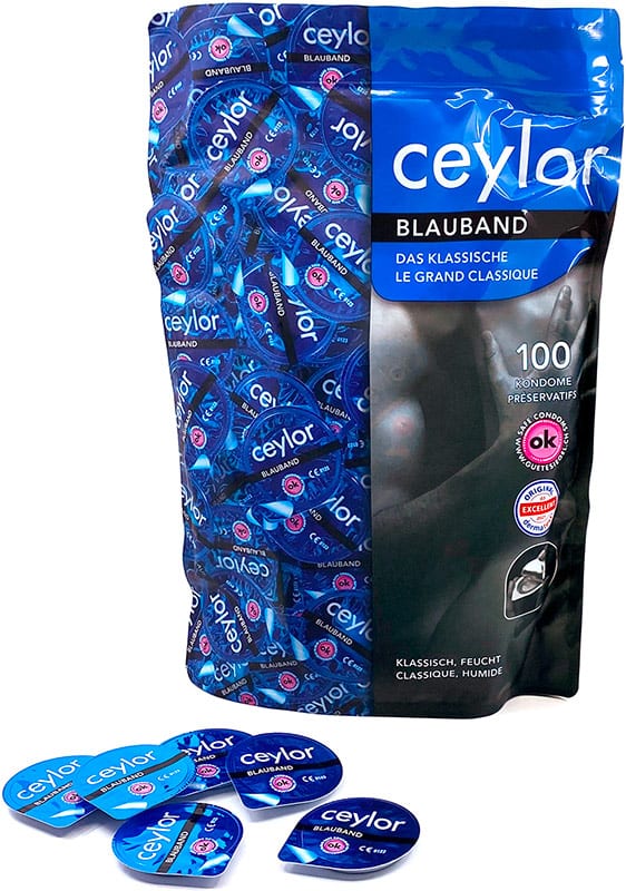 Ceylor Bande Bleue 100 Préservatifs – KissKiss