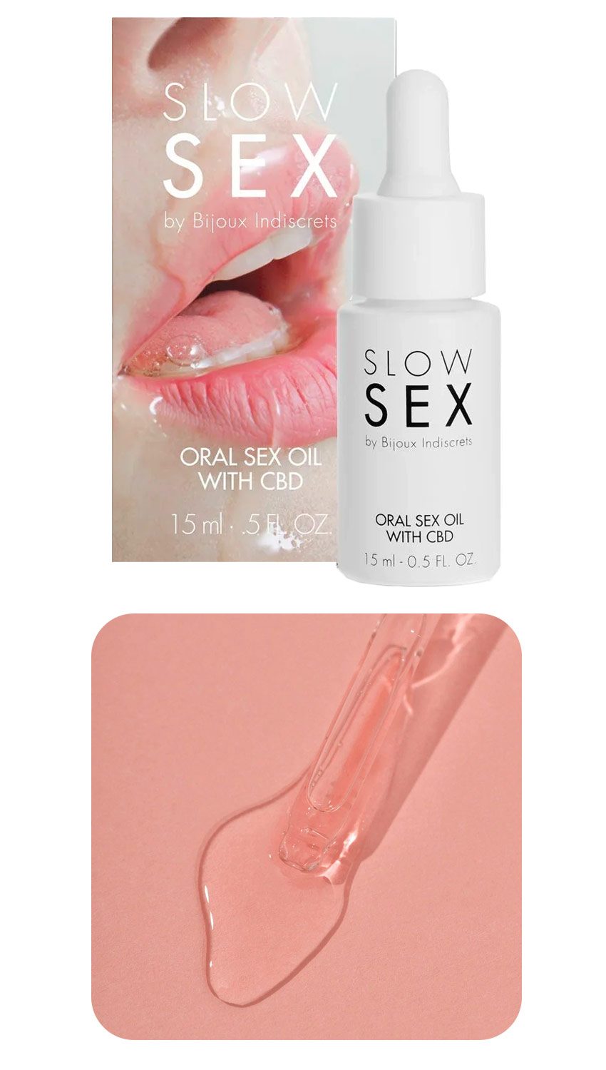 Bijoux Indiscrets Slow Sex | Huile au CBD pour des plaisirs relaxants
