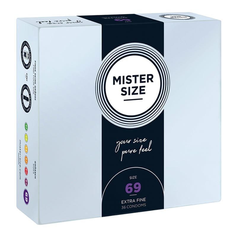 Mister Size - Taille 69 | 36 préservatifs avec taille sur mesure