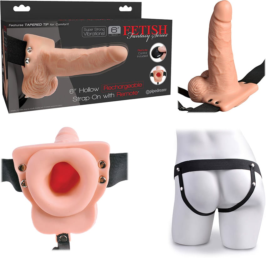 Fetish Fantasy | Gode ceinture creux et vibrant | 14.5 cm