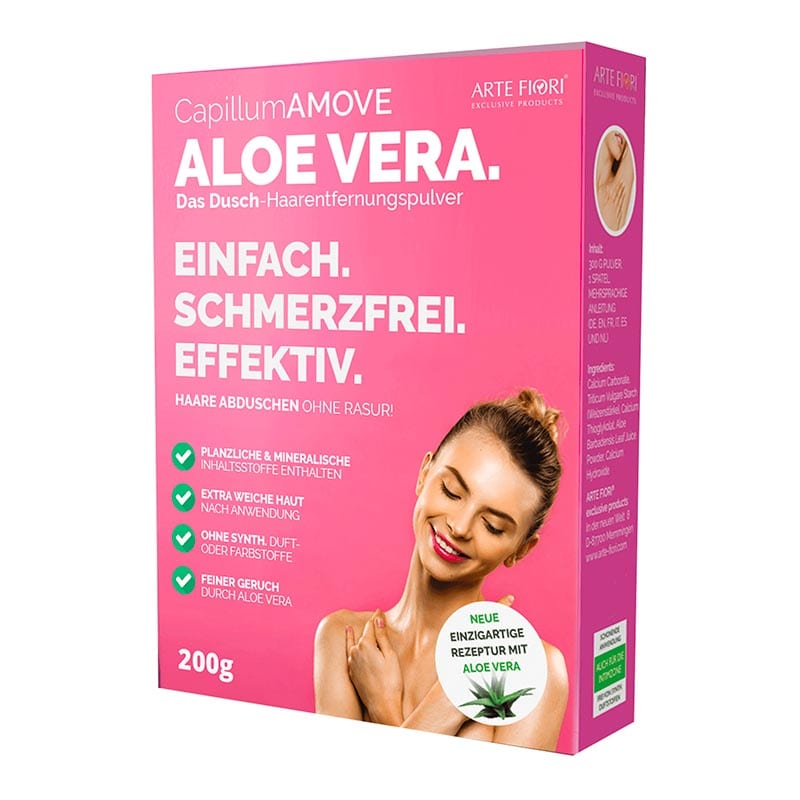 Arte Fiori Capillum AMOVE Aloe Vera | Enthaarungspuder für den Körper