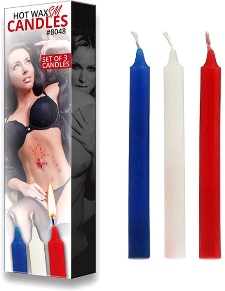 Bougie pour jeux de bondage à la cire (3 bougies)
