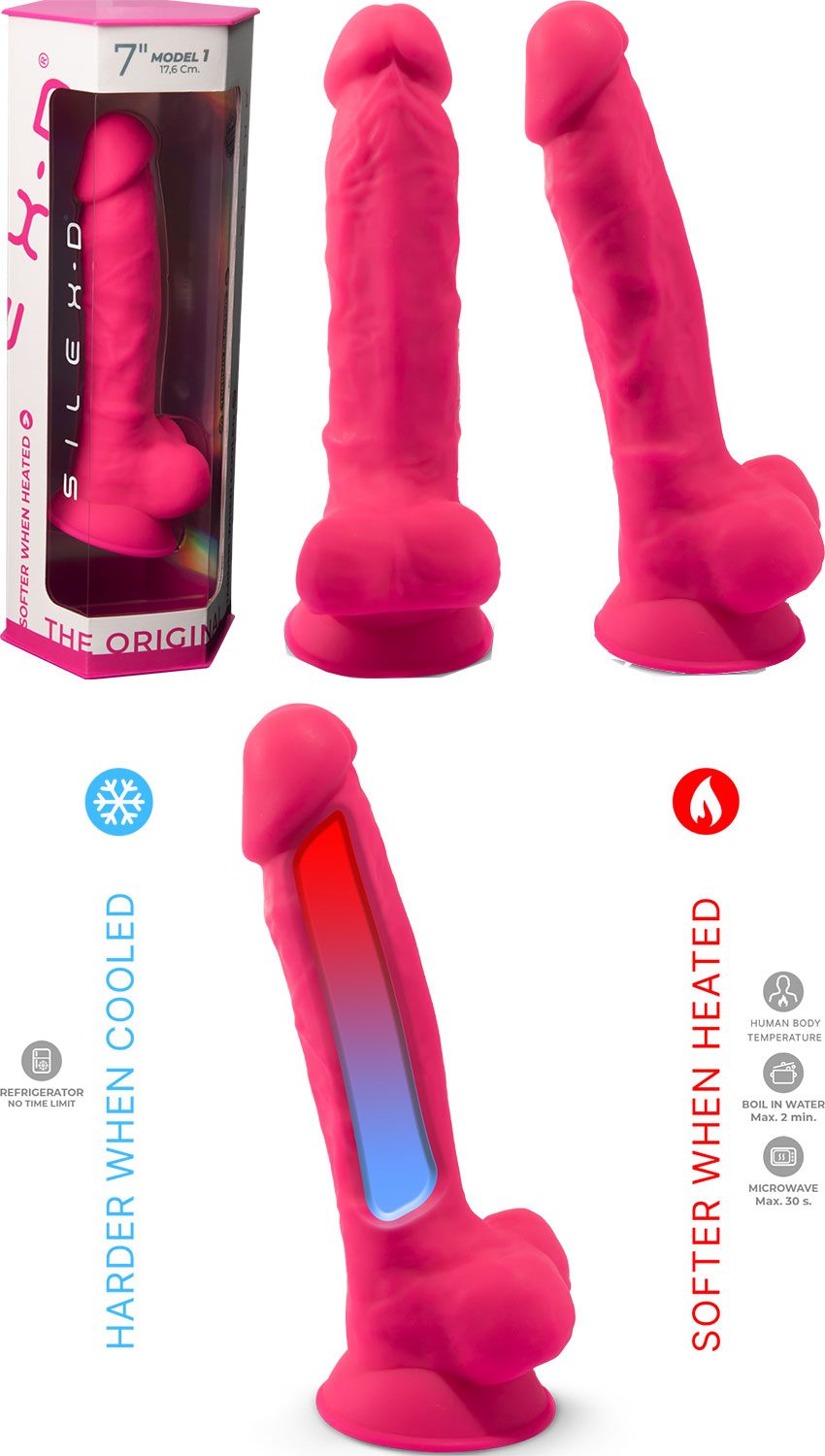 Silex-D Model 1 7" | Realistischer Dildo in Rosa mit Saugnapf