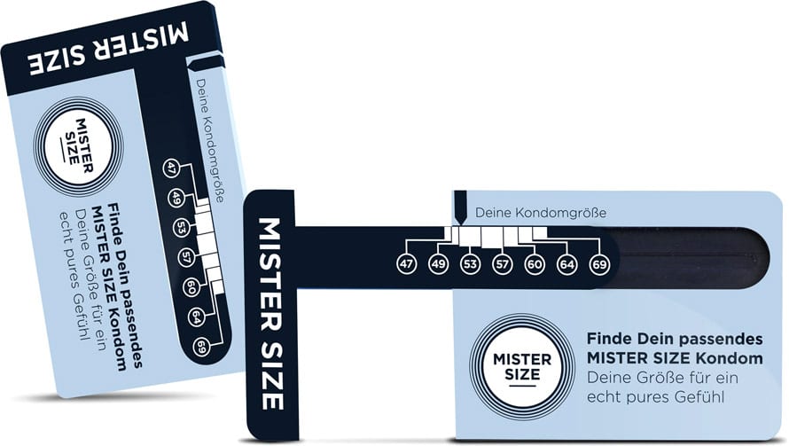 Mister Size | Réglette de mesure pour préservatifs