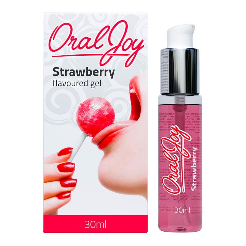 Oral Joy Erdbeeraroma. Geniessbares Gel für Oralsex - Kiss Kiss