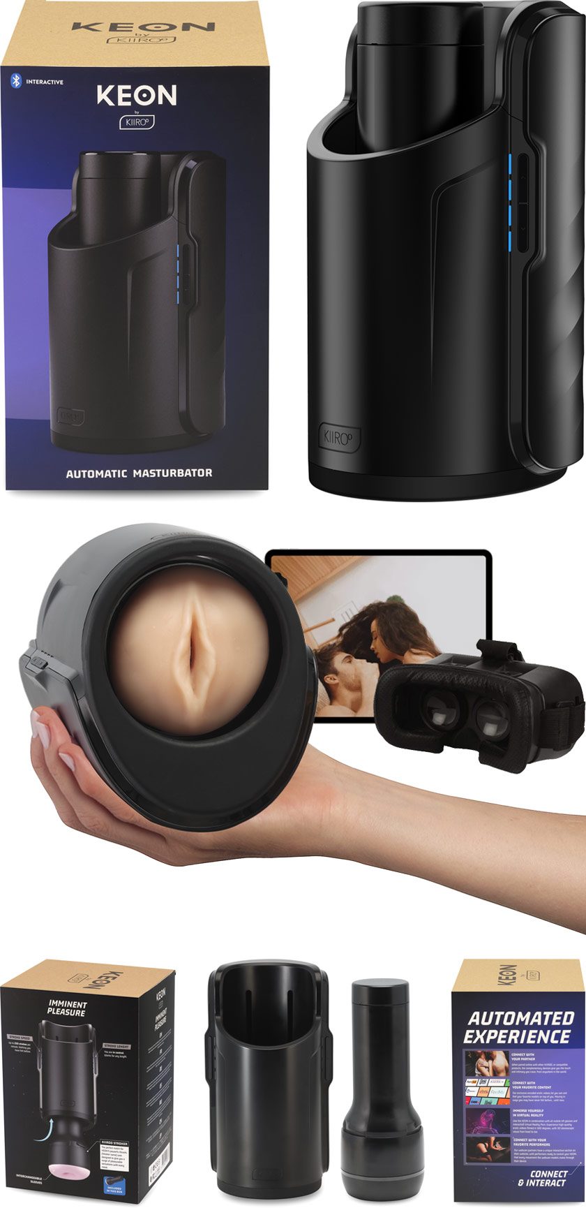 Kiiroo KEON | Masturbateur automatique et interactif