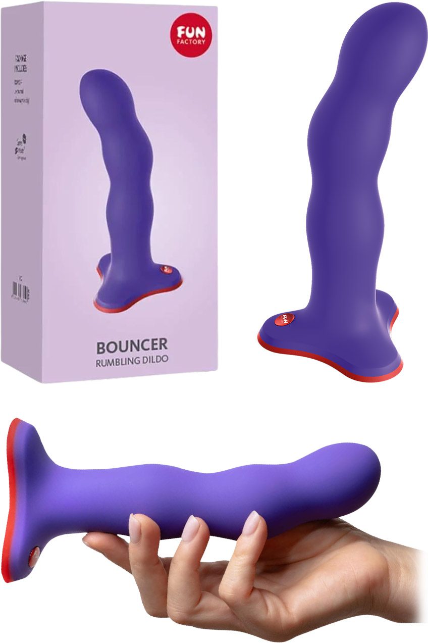 Fun Factory Bouncer | Dildo mit rotierenden Kugeln | Violett