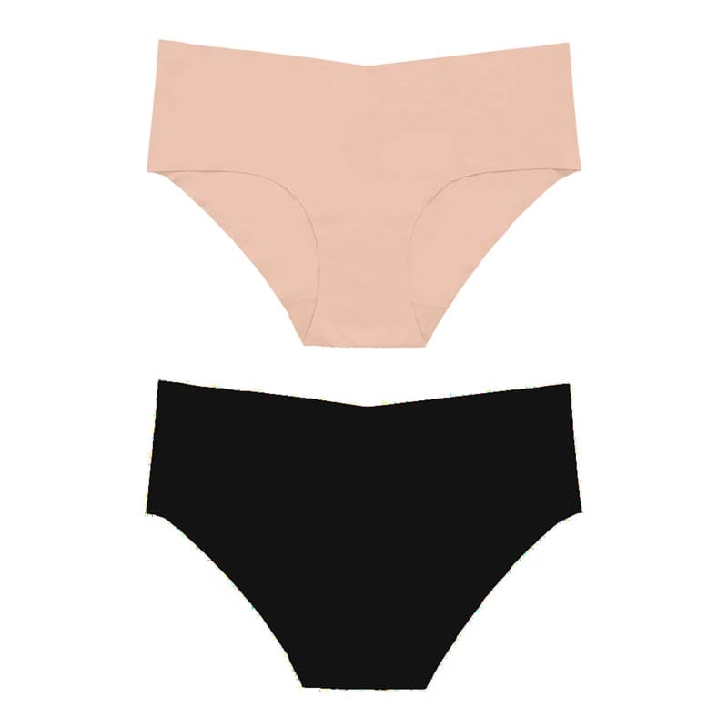 Bye Bra Pack de panties invisibles & sans couture - Beige & noir
