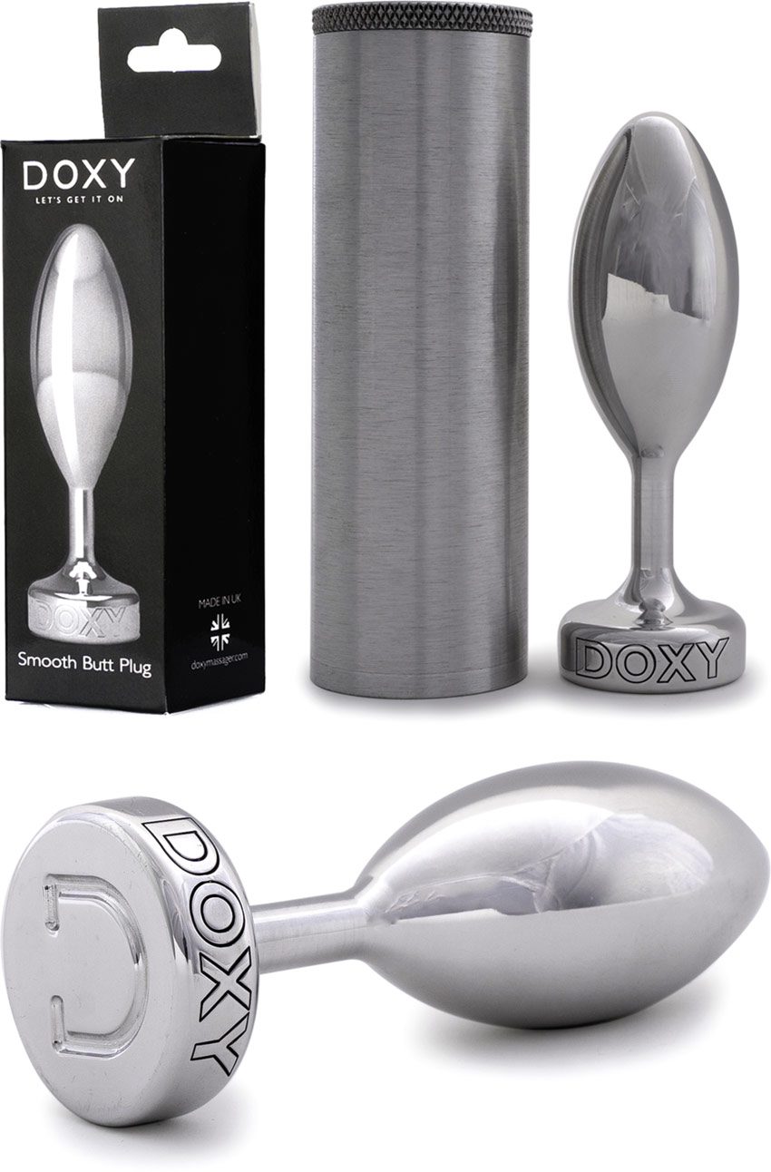 Doxy Smooth Butt Plug | Analplug aus Aluminium | Glatte Version