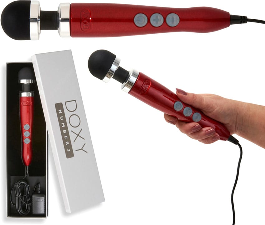 DOXY Die Cast 3 | Ultra-leistungsstarker Vibrator | Rot