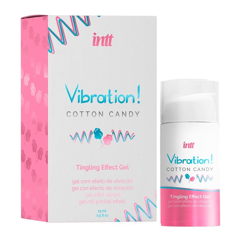 Intt Vibration! Cotton Candy | Gel pour amplifier les orgasmes | 15 ml