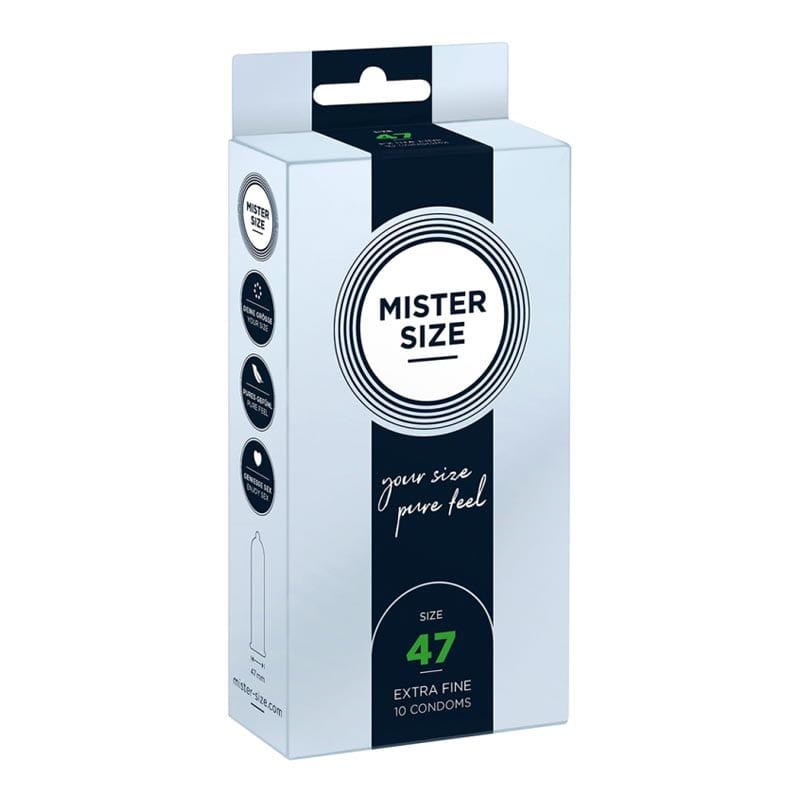Mister Size - Taille 47 | 10 préservatifs avec taille sur mesure